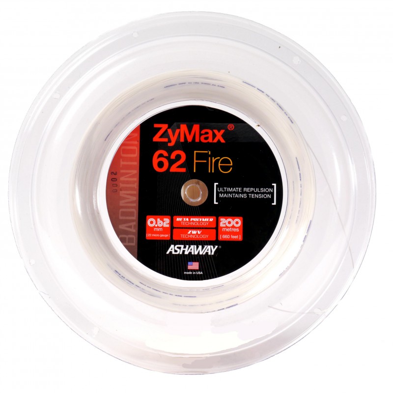 Ashaway ZyMax Fire 62 (белый) струны